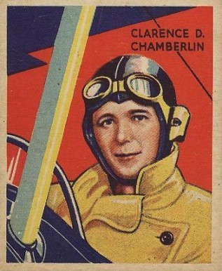 1934 National Chicle Sky Birds Clarence D. Chamberlin #37-48 Non-Sports Card