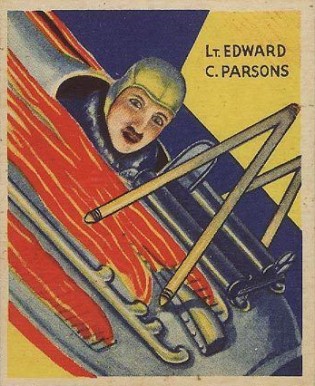 1934 National Chicle Sky Birds Lt. Edward C. Parsons #47-48 Non-Sports Card