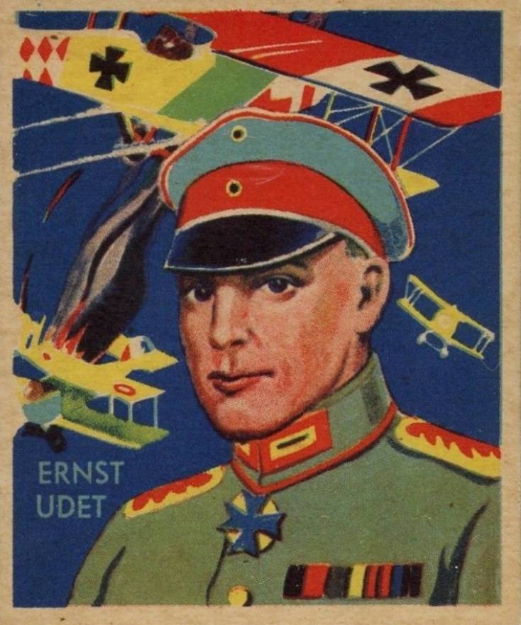 1934 National Chicle Sky Birds Ernst Udet #69 Non-Sports Card