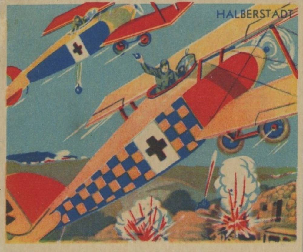 1934 National Chicle Sky Birds Halberstadt #104 Non-Sports Card