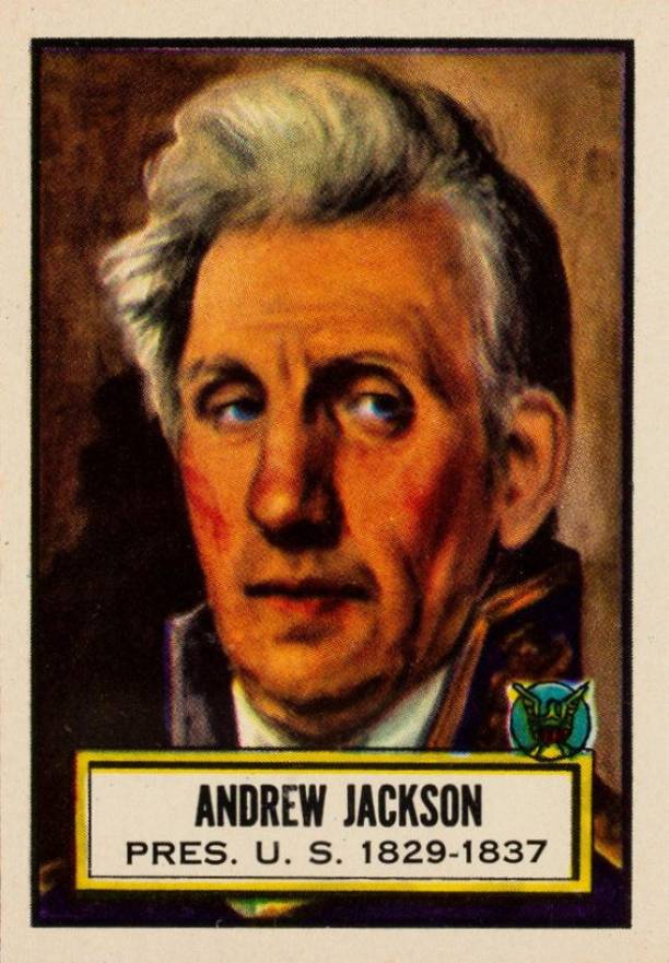 1952 Look 'N See Andrew Jackson #8 Non-Sports Card