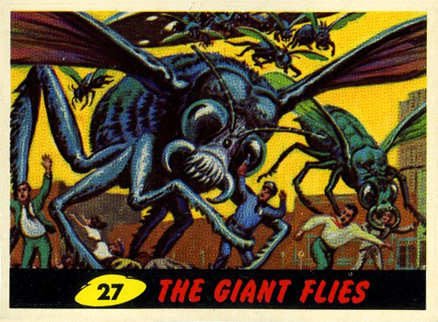 1962 Mars Attacks The Giant Flies #27 Non-Sports Card