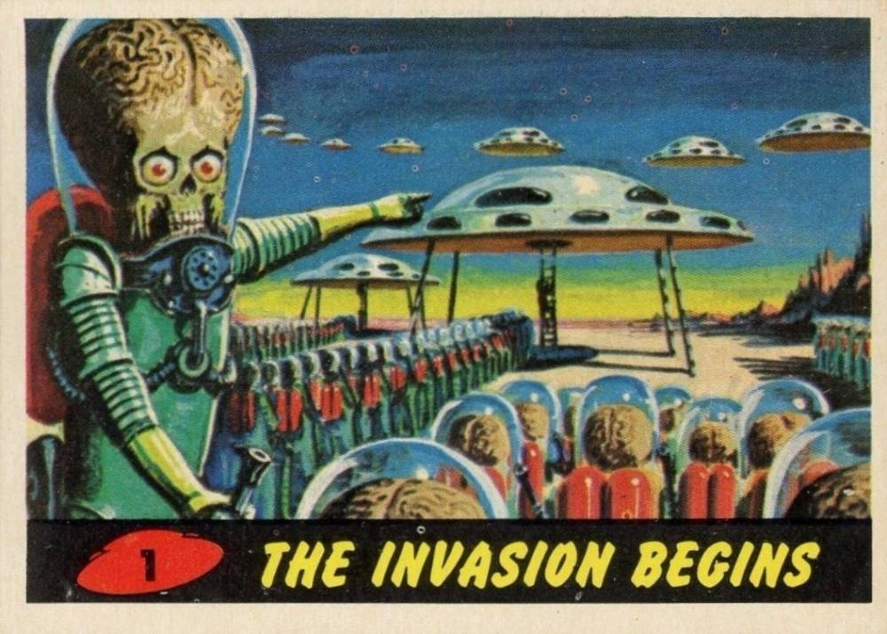 1962 Mars Attacks The Invasion Begins #1 Non-Sports Card