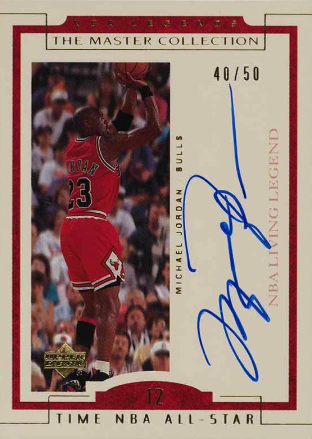 2000 Upper Deck Legends Master Collection Autograph Michael Jordan #ML2 Basketball Card