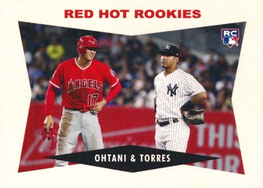 2018 Topps Throwback Thursday Gleyber Torres/Shohei Ohtani #174 Baseball Card