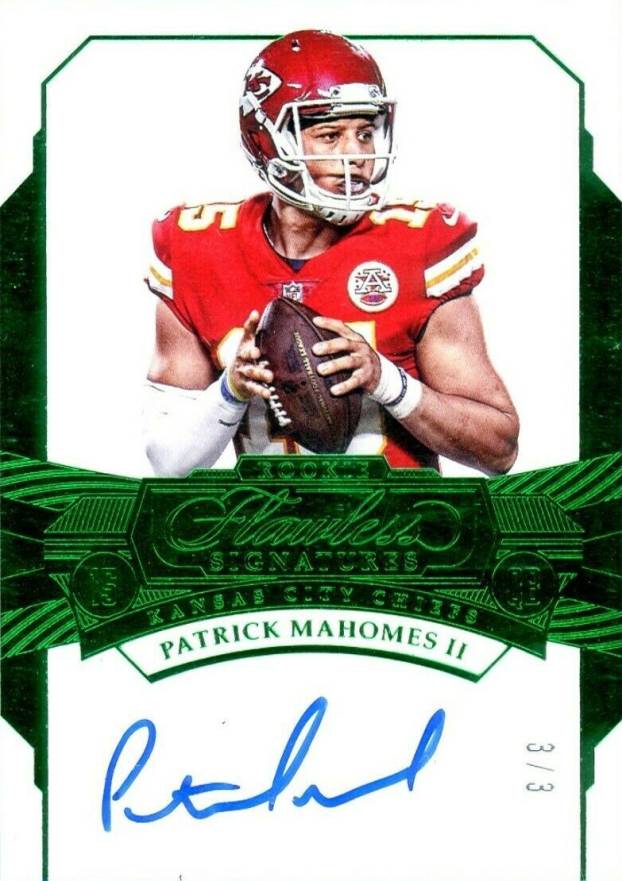 2017 Panini Flawless Rookie Signatures Patrick Mahomes II #RS-PM Football Card