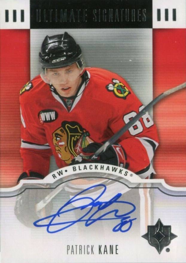 2007 Ultimate Collection Ultimate Signatures Patrick Kane #US-PK Hockey Card