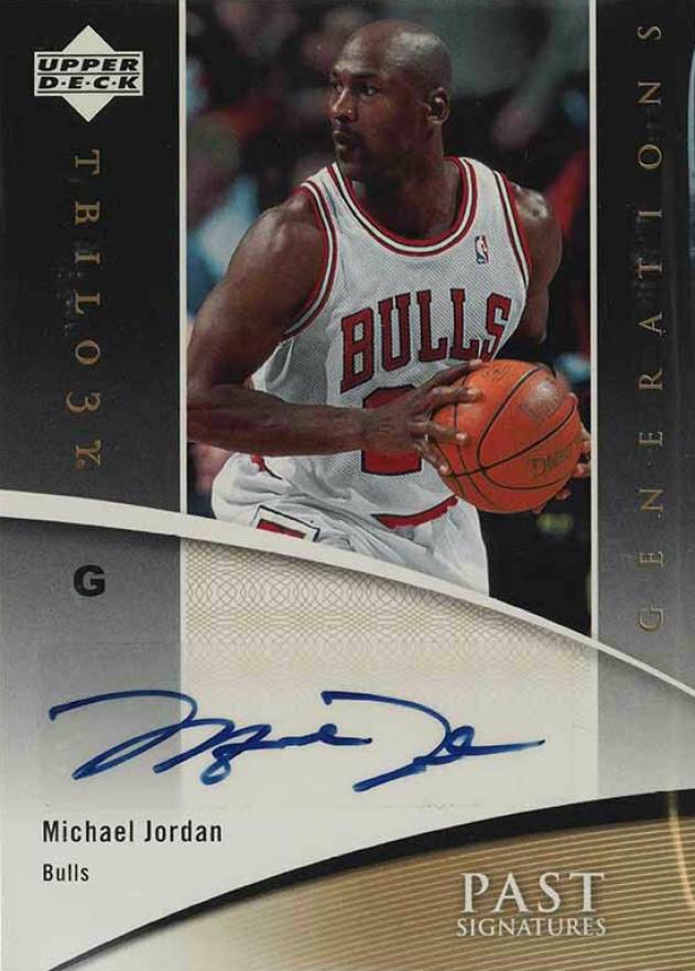 2006 Upper Deck Trilogy Generations Past Signatures Michael Jordan #MJ Basketball Card