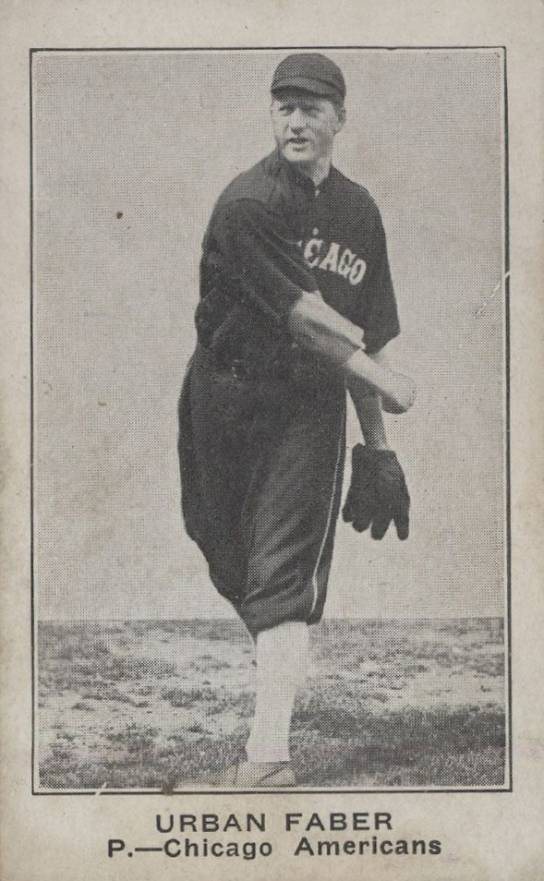 1922 Strip Card Urban Faber # Baseball Card