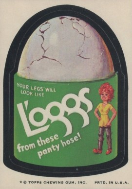 1974 Topps Wacky Packages 7th Series L'Oggs Panty Hose # Non-Sports Card