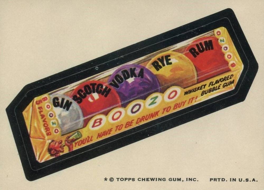 1974 Topps Wacky Packages 7th Series Boozo Gum # Non-Sports Card