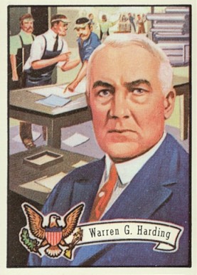 1972 Topps U.S. Presidents Warren Harding #28 Non-Sports Card