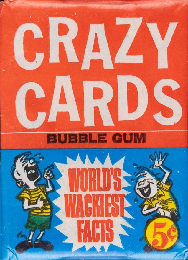 1961 Crazy Cards Wax Pack #WP Non-Sports Card