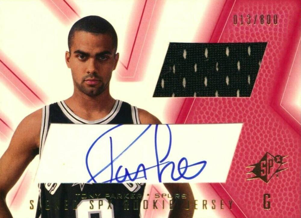 2001 SPx Tony Parker #91 Basketball Card