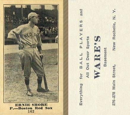 1916 Wares Ernie Shore #162 Baseball Card