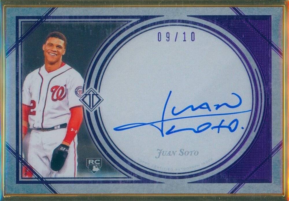 2018 Topps Transcendent Transcendent Collection Autographs Juan Soto #TCAJS Baseball Card