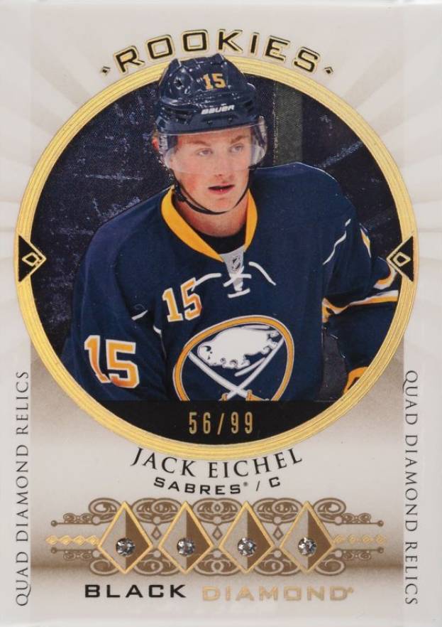 2015 Upper Deck Black Diamond Diamond Rookies Jack Eichel #BDRJE Hockey Card