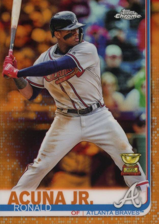 2019 Topps Chrome Ronald Acuna Jr. #117 Baseball Card