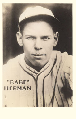 1933 Worch Cigar Babe Herman # Baseball Card