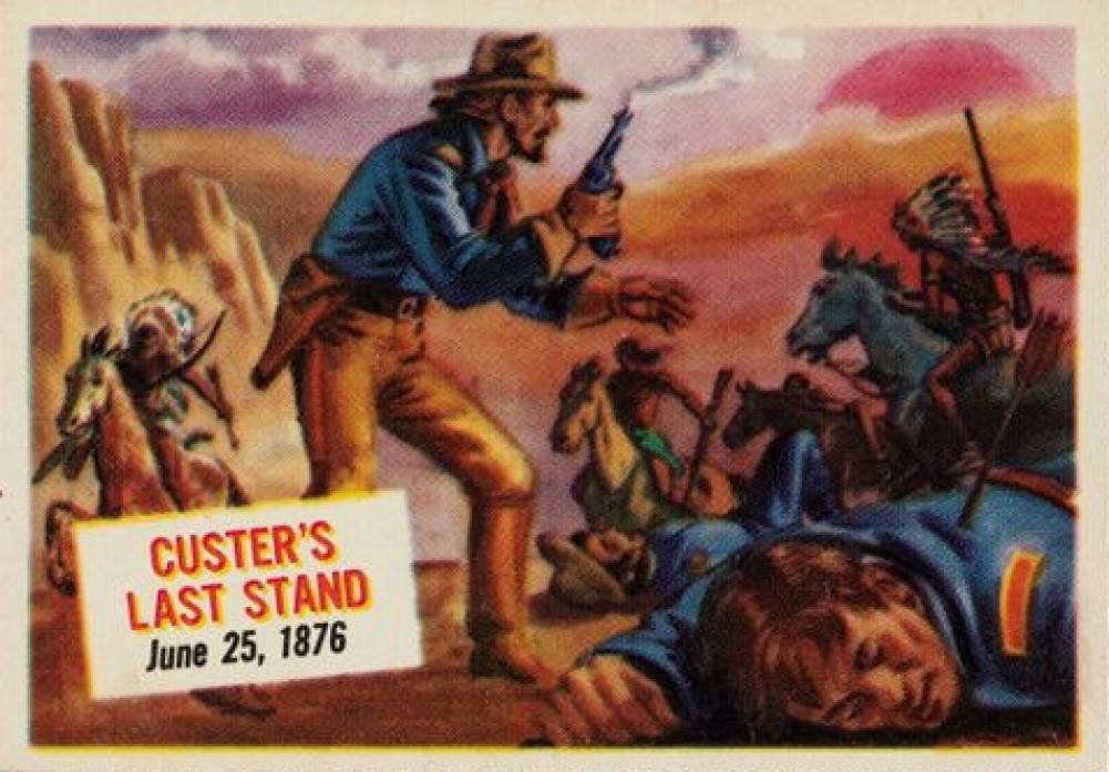 1954 Topps Scoop Custer's last stand #45 Non-Sports Card