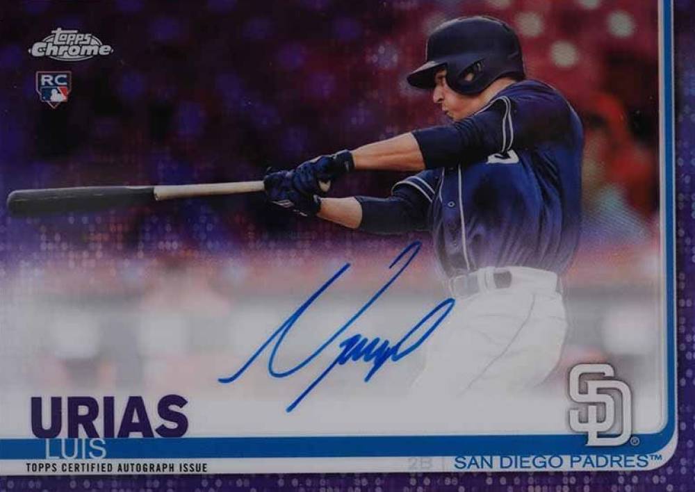 2019 Topps Chrome Rookie Autographs Luis Urias #RA-LU Baseball Card