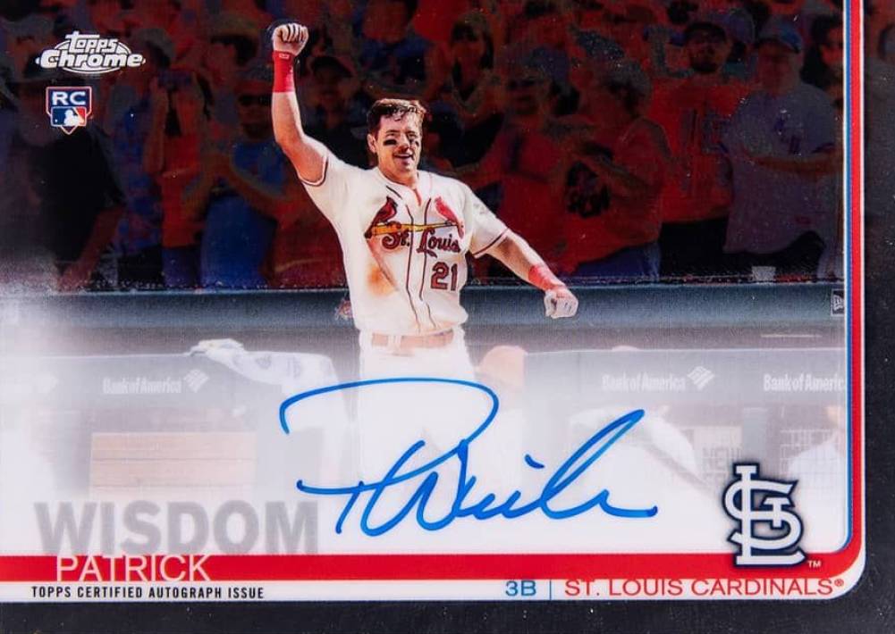 2019 Topps Chrome Rookie Autographs Patrick Wisdom #RA-PW Baseball Card