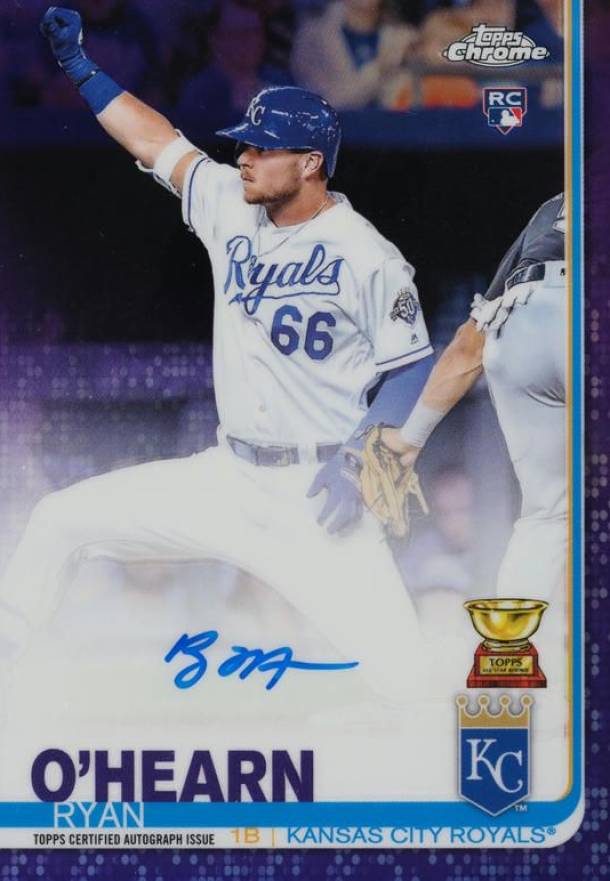 2019 Topps Chrome Rookie Autographs Ryan O'Hearn #RA-ROH Baseball Card