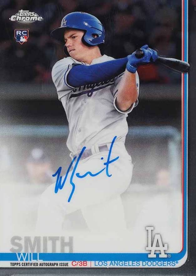 2019 Topps Chrome Rookie Autographs Will Smith #RA-WS Baseball Card