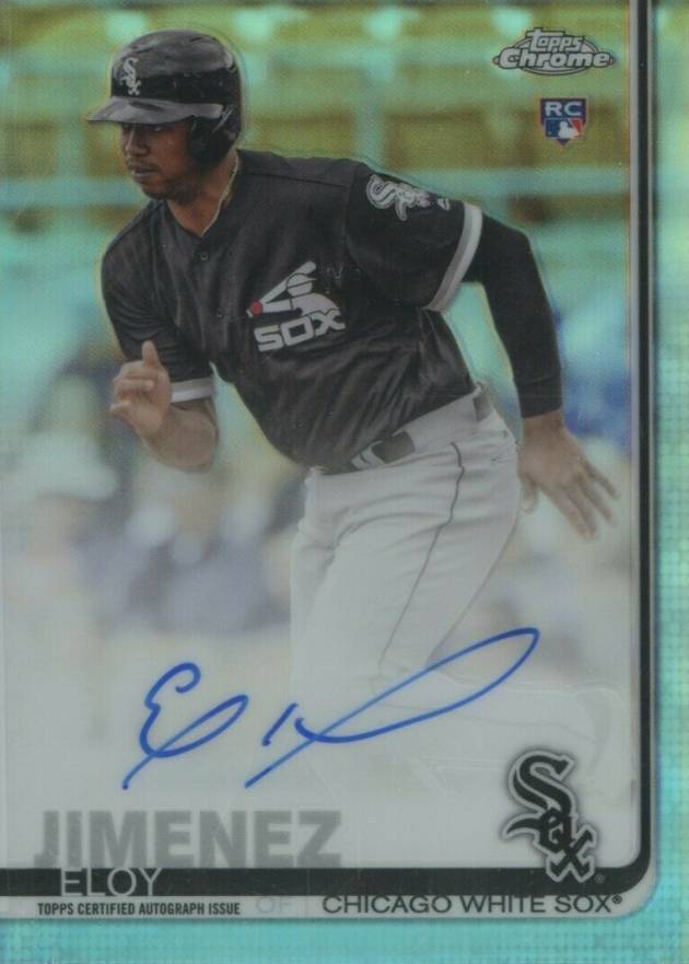 2019 Topps Chrome Rookie Autographs Eloy Jimenez #RA-EJ Baseball Card