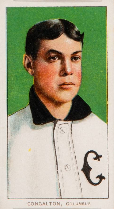 1909 White Borders Cycle 350 Congalton, Columbus #103 Baseball Card