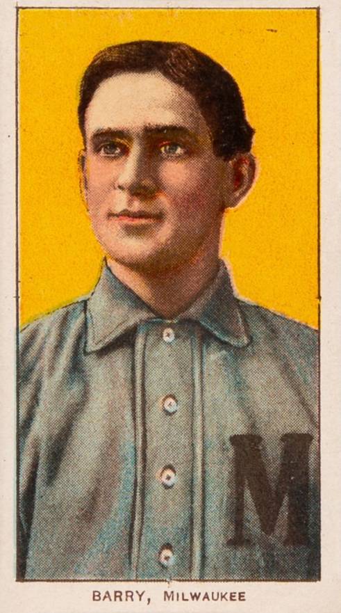 1909 White Borders Cycle 350 Barry, Milwaukee #21 Baseball Card