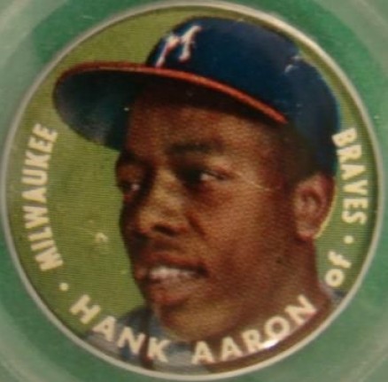 1956 Topps Pins Hank Aaron # Baseball Card