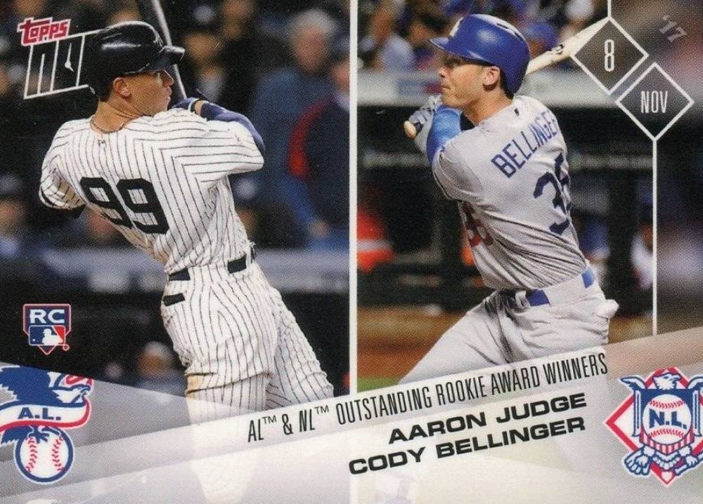 2017 Topps Now Off-Season Aaron Judge/Cody Bellinger #OS-43 Baseball Card