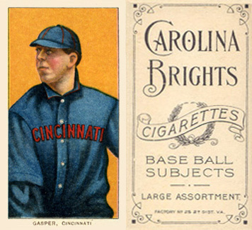 1909 White Borders Carolina Brights Gasper, Cincinnati #186 Baseball Card