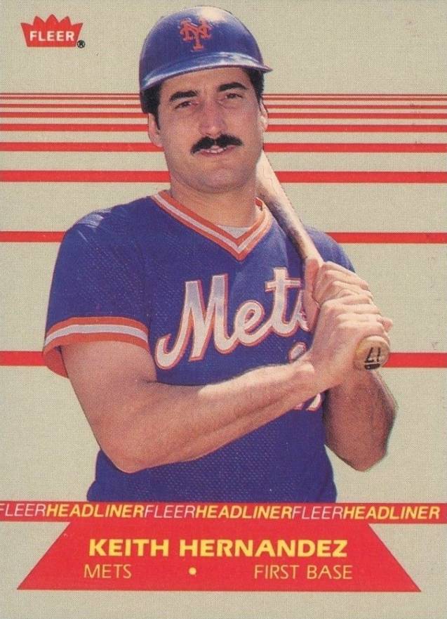 1987 Fleer Headliners Keith Hernandez #5 Baseball Card