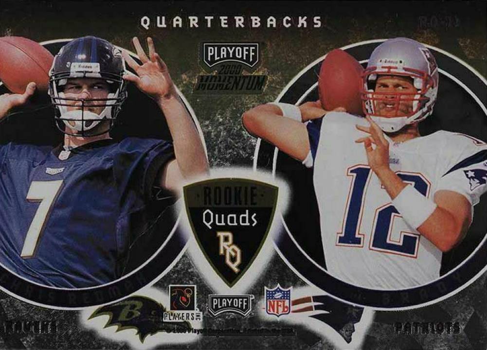 2000 Playoff Momentum Rookie Quads Carmazzi/Rattay/Redman/Brady #RQ-11 Football Card