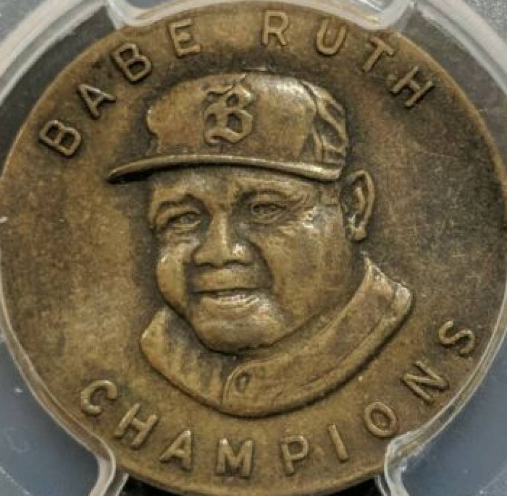 1935 Quaker Oats Champions Pin Babe Ruth # Baseball Card