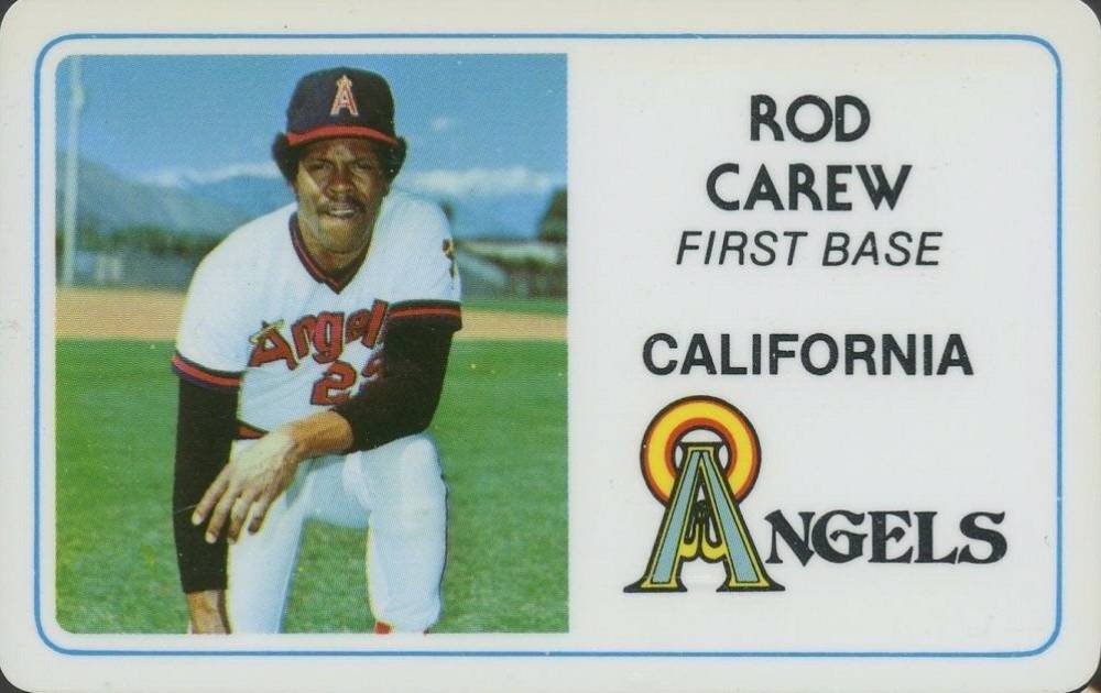 1981 Perma-Graphics Super Star Credit Card Rod Carew # Baseball Card