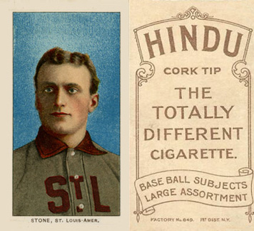 1909 White Borders Hindu-Brown Stone, St. Louis Amer. #466 Baseball Card