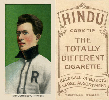 1909 White Borders Hindu-Brown Shaughnessy, Roanoke #439 Baseball Card