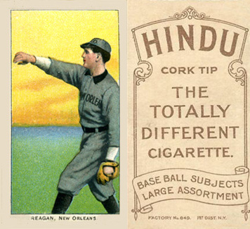 1909 White Borders Hindu-Brown Reagan, New Orleans #405 Baseball Card