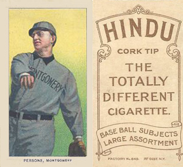 1909 White Borders Hindu-Brown Persons, Montgomery #387 Baseball Card