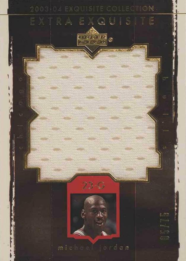 2003 Upper Deck Exquisite Collection Extra Exquisite Jersey Michael Jordan #EE-MJ	   Basketball Card