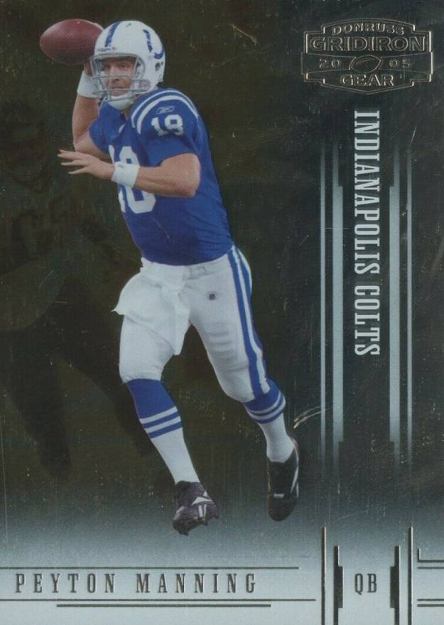 2005 Donruss Gridiron Gear Peyton Manning #76 Football Card