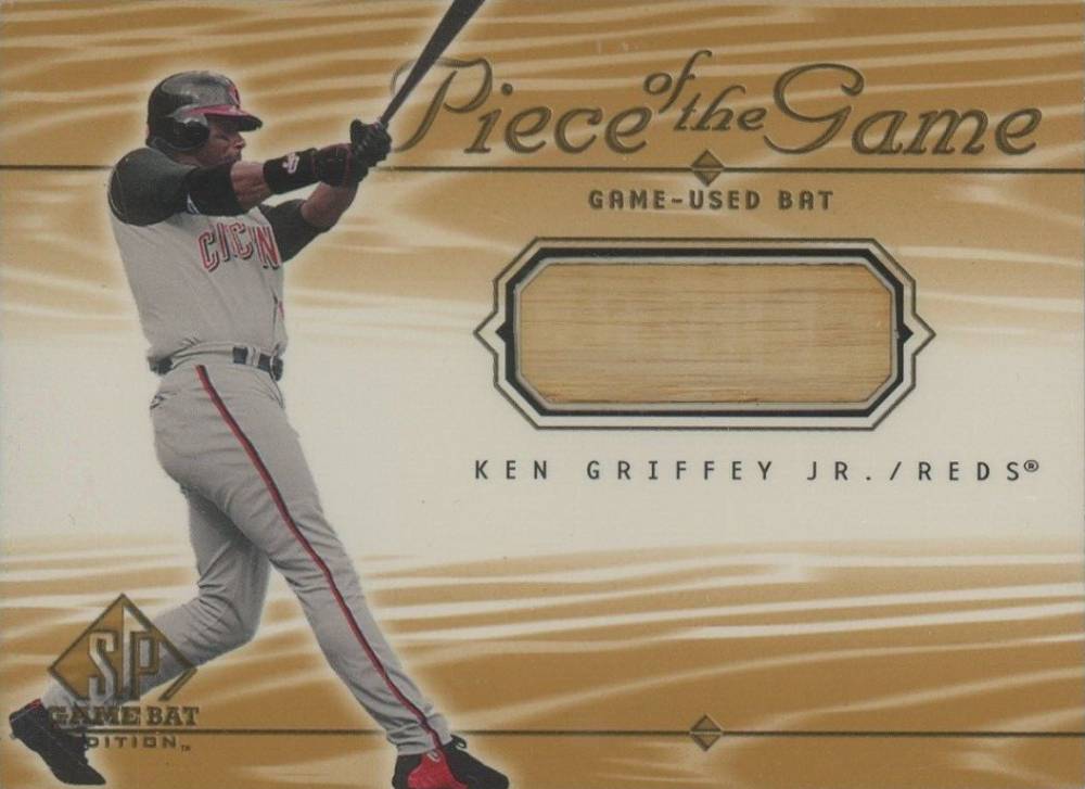 2001 SP Game Bat Piece of the Game Ken Griffey Jr. #KG Baseball Card