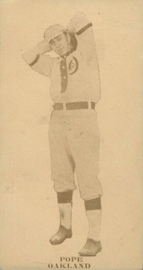 1913 Oakland Oaks Pope # Baseball Card