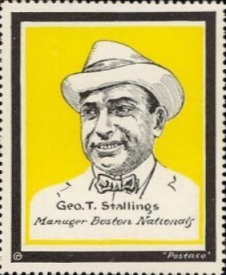 1915 Postaco Stamps Geo T. Stallings # Baseball Card