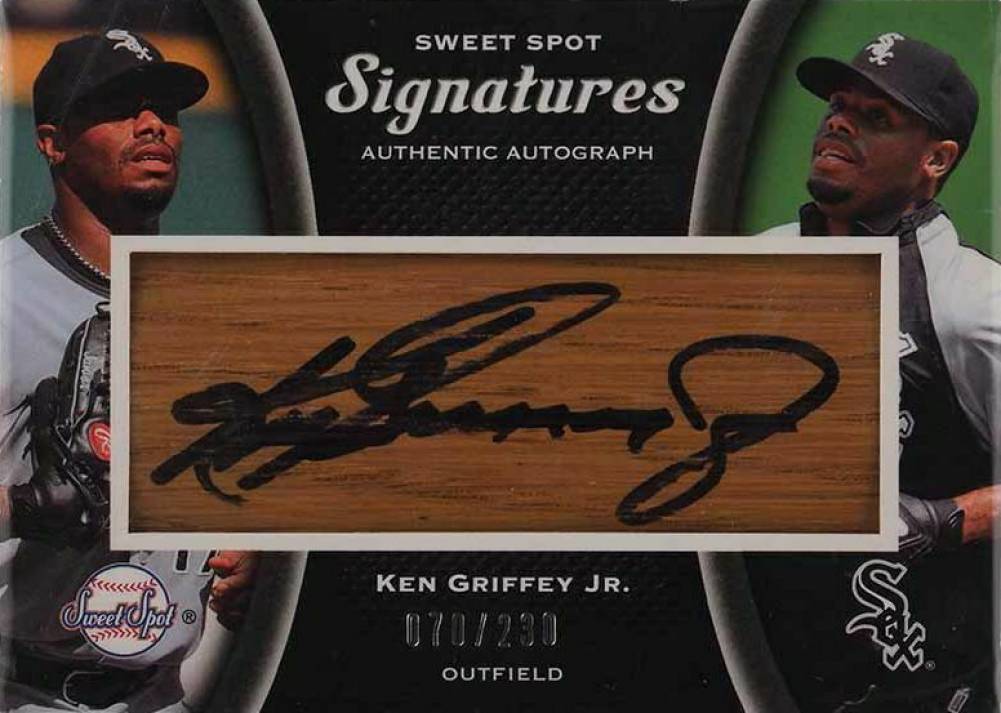 2008 Upper Deck Sweet Spot Signatures Griffey Bats Ken Griffey Jr. #KG3 Baseball Card