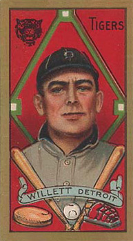 1911 Gold Borders Hindu Ed Willett #215 Baseball Card