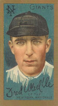 1911 Gold Borders Hindu Fred Merkle #143 Baseball Card